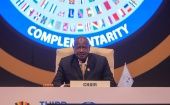 En su discurso de clausura, Museveni detalló cada unoa de los tres enfoque para desarrollar durante su presidencia pro tempore del grupo.