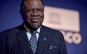 La Presidencia de Namibia anunció el domingo el  fallecimiento del mandatario, Hage Geingob tras haber estado en tratamiento por un cáncer.