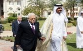 Abbas y el Príncipe Tamim discutieron los esfuerzos continuos por parte de los países árabes para detener la agresión y allanar el camino hacia una solución política 
