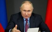 El jefe de Estado ruso destacó que en el mundo existen “muchos retos y riesgos alarmantes”.