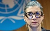 UN Rapporteur for Palestinian Territories Francesca Albanese, 2024. 