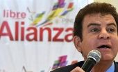Nasralla es un presentador deportivo de un canal de televisión de Tegucigalpa y fue elegido designado presidencial en los comicios de noviembre de 2021.